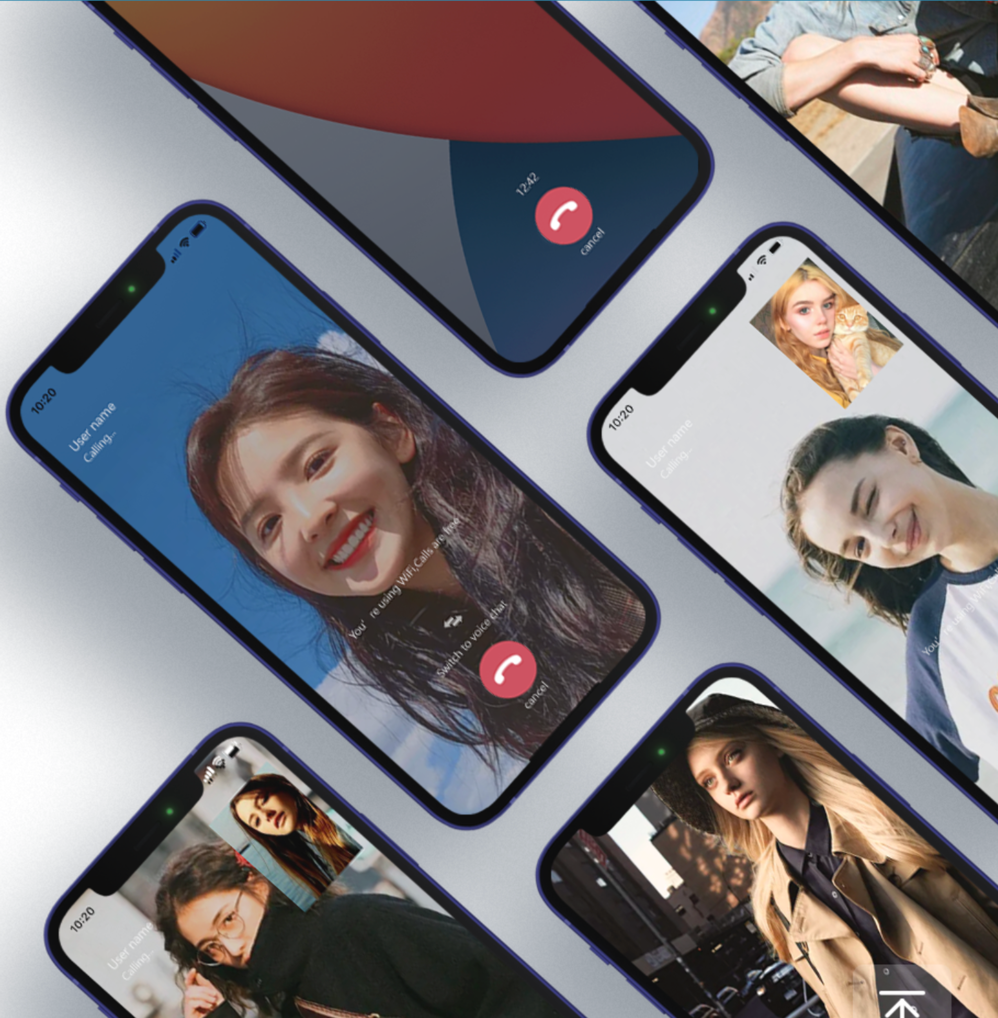 Calls UI preview
