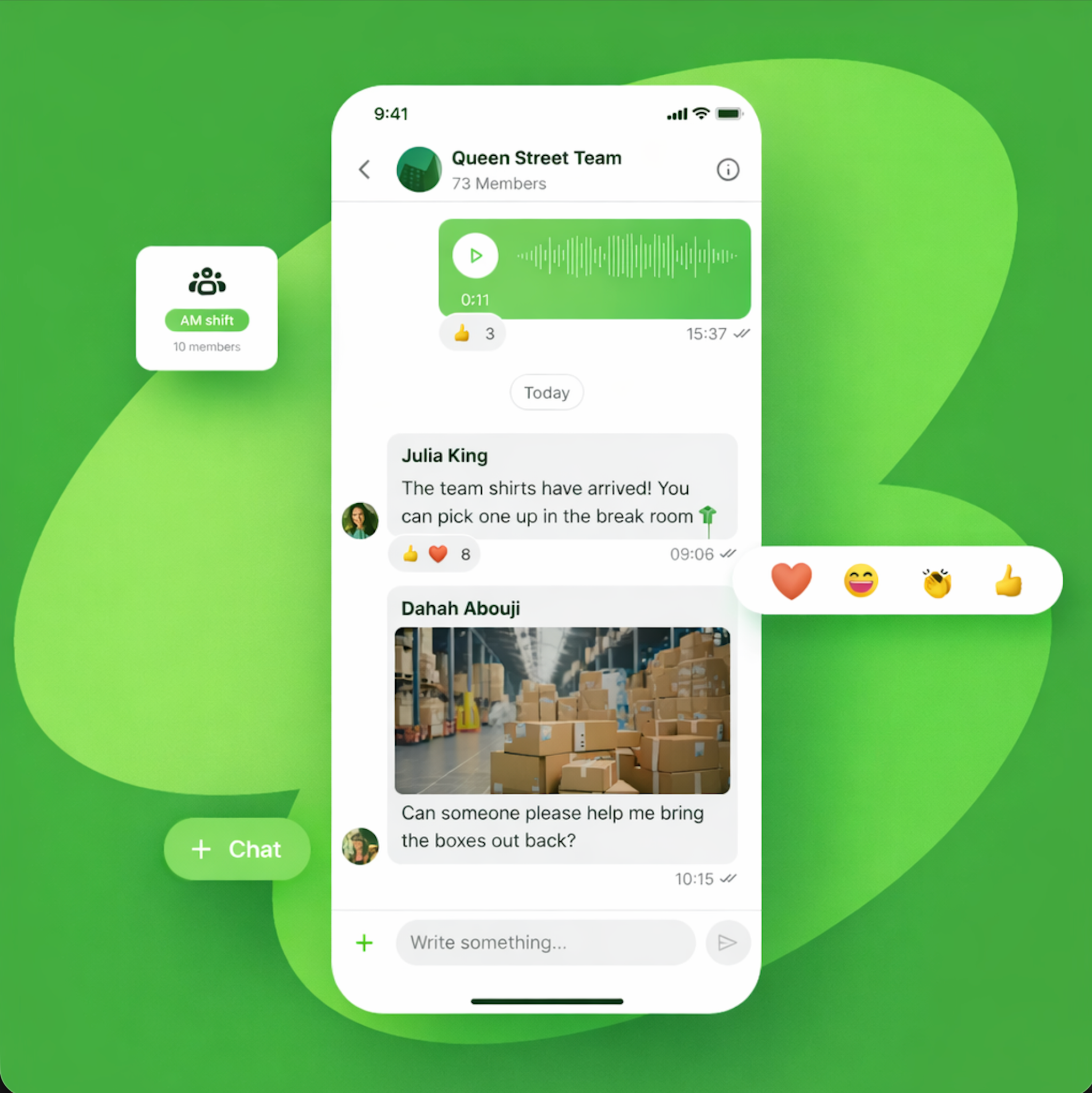 Chat UI preview